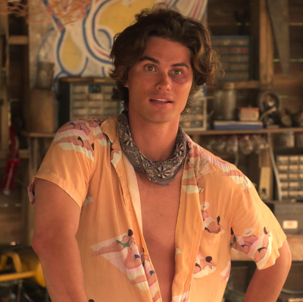 Chase Stokes in his role as John B. Routledge from the Netflix series Outer Banks