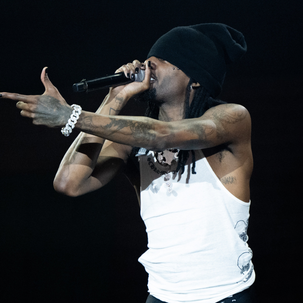 Playboi Carti performing on stage