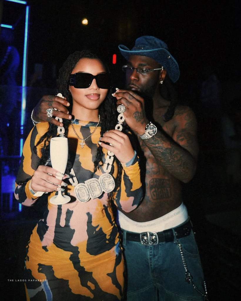 Chloe Bailey and Burna Boy in Lagos