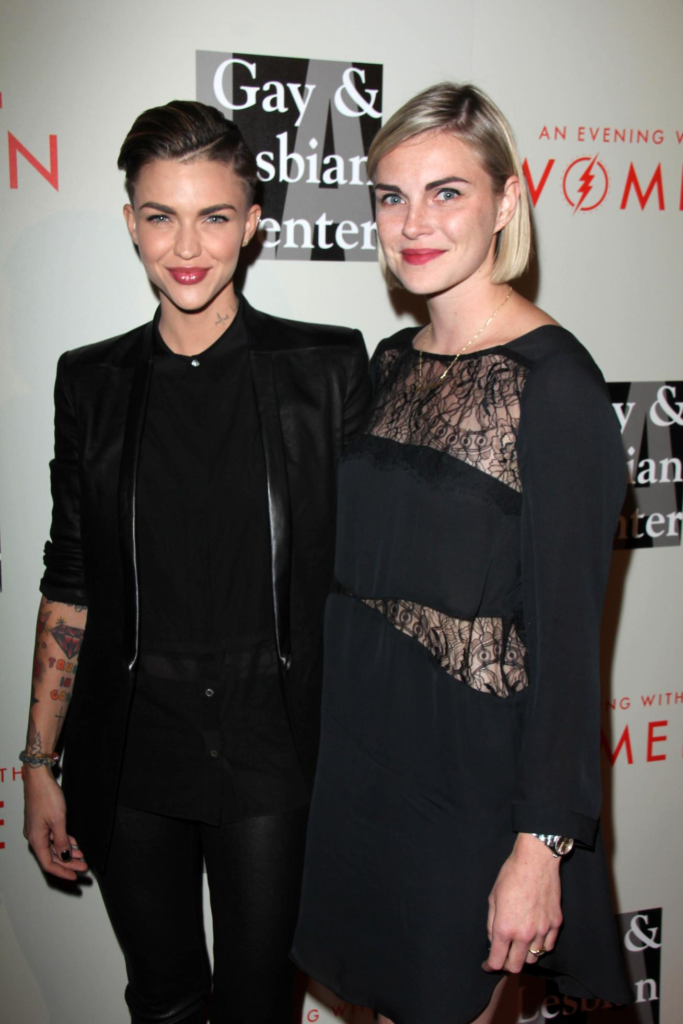 Ruby Rose and Phoebe Dahl at an event