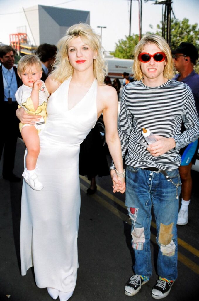 Courtney Love and Kurt Cobain