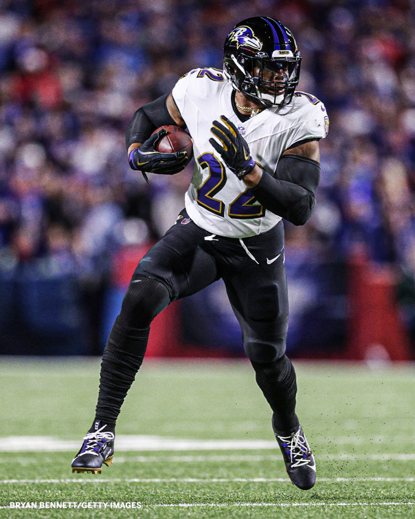 Baltimore Ravens running back, Derrick Henry during a game