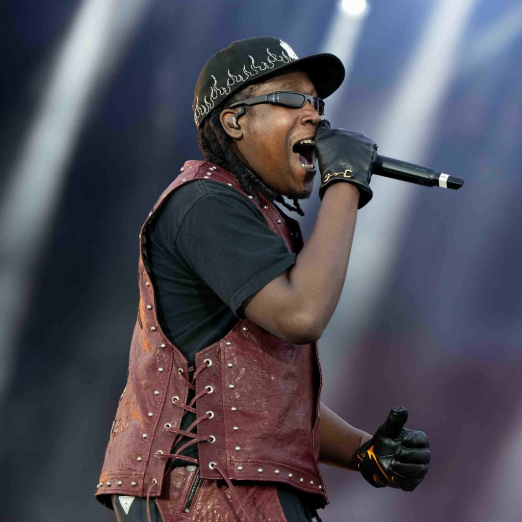 American singer and rapper Don Toliver performing live on stage