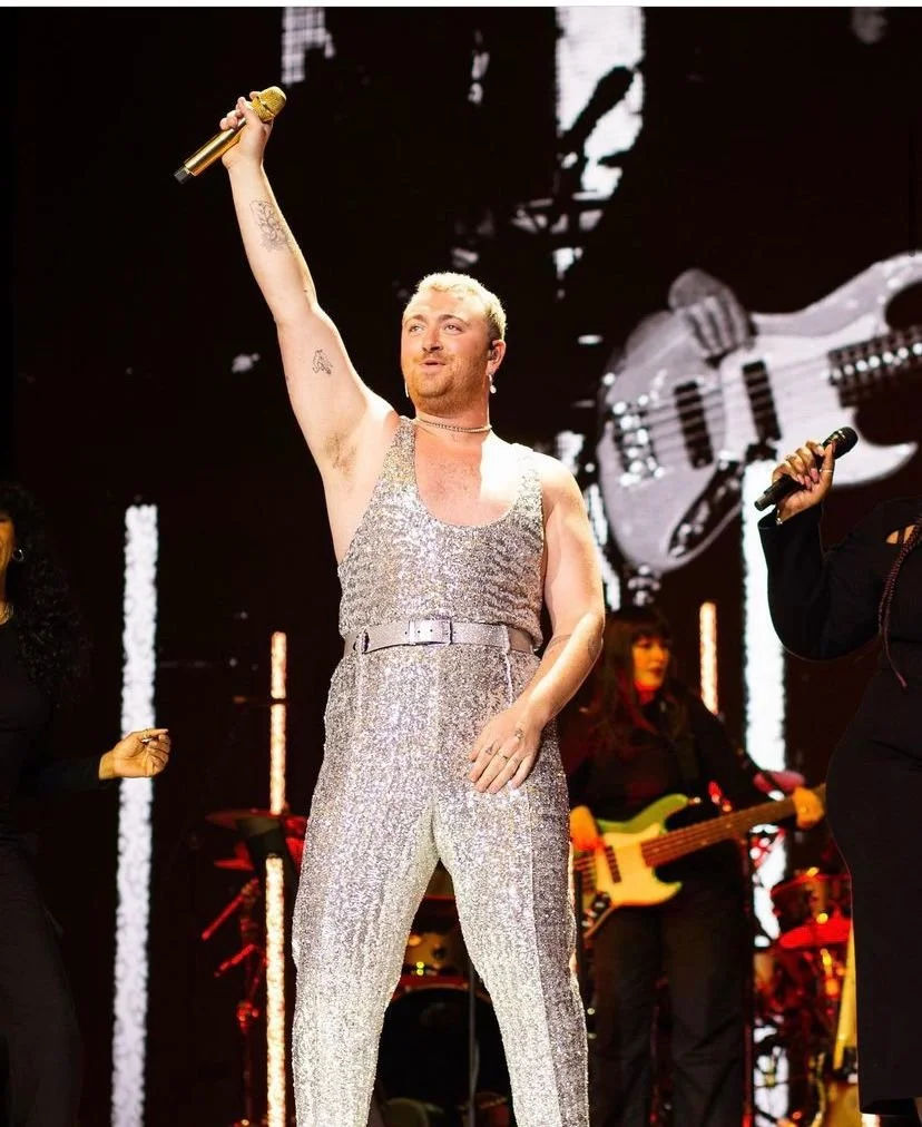 Sam Smith performing on stage during their "Gloria" tour in 2023
