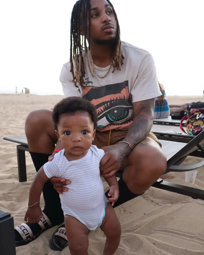 DDG and his son with Halle Bailey