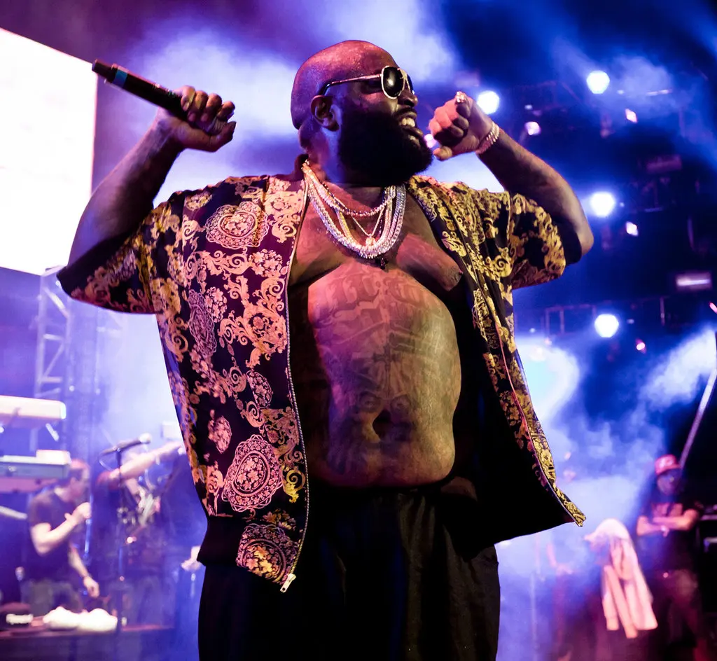 Rick Ross performing on stage during the Hot 97 Summer Jam 2011 in New Jersey