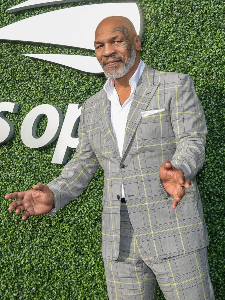 Mike Tyson attending the National Tennis Centre to support his daughter, Milan Tyson, at a tennis competition
