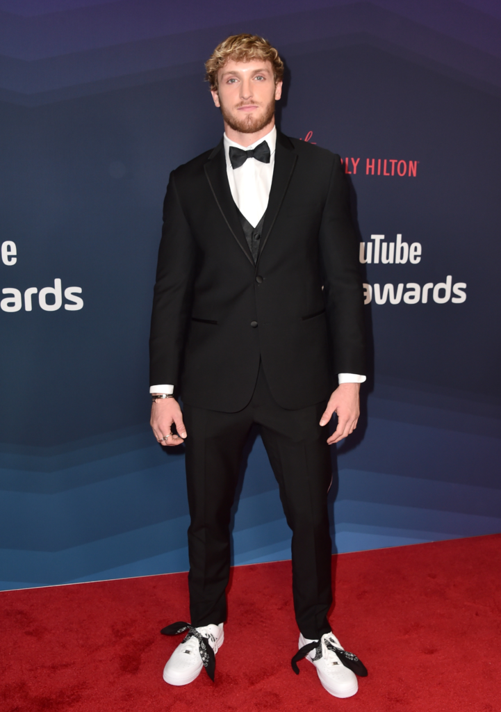 Logan Paul attending the 9th Annual Streamy Awards on December 13, 2019, in Beverly Hills, California