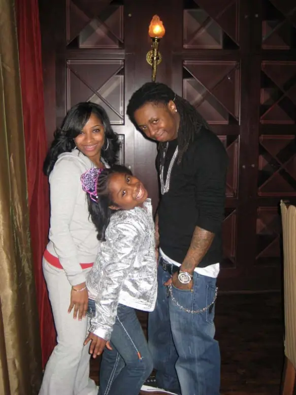 Lil Wayne and Toya Johnson and their daughter