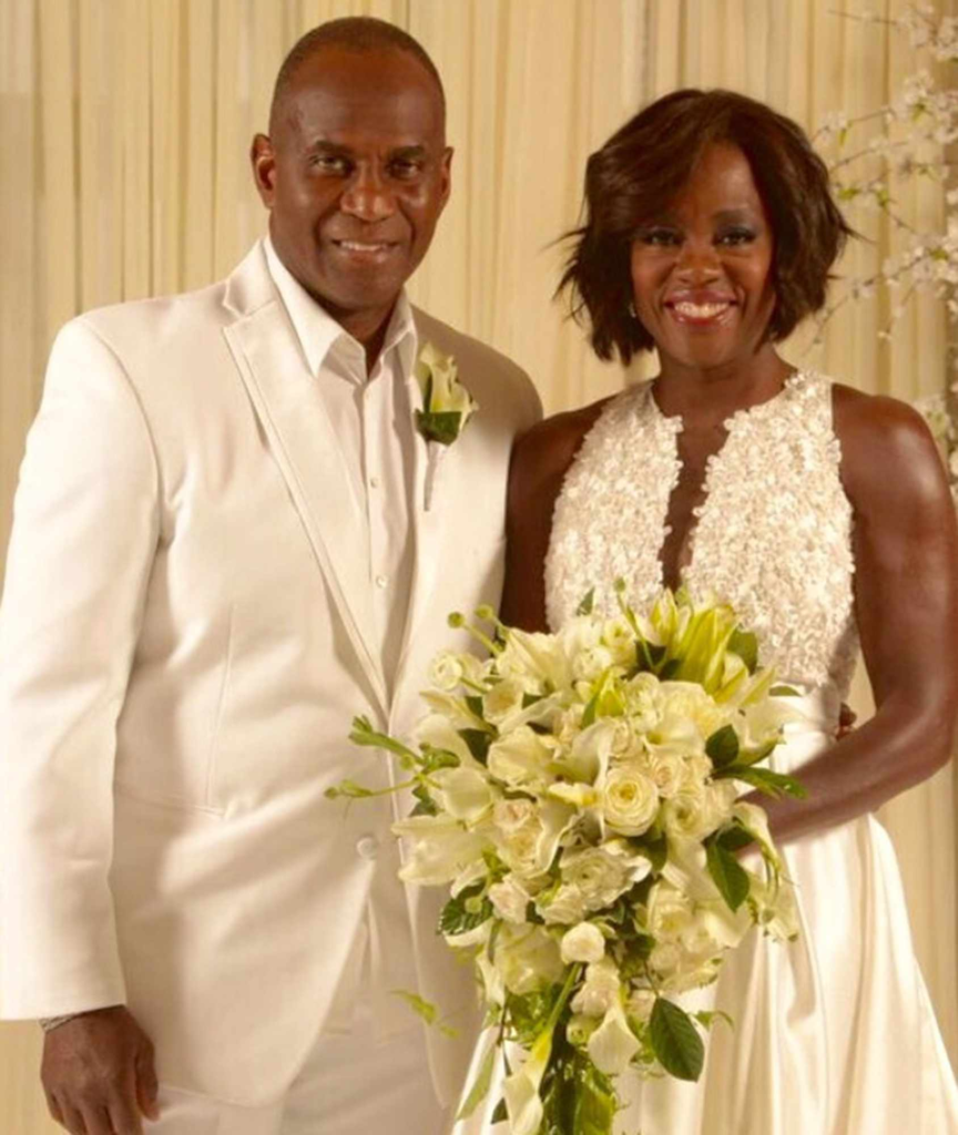 Viola Davis and her husband, Julius Tennon, during their vow renewal ceremony