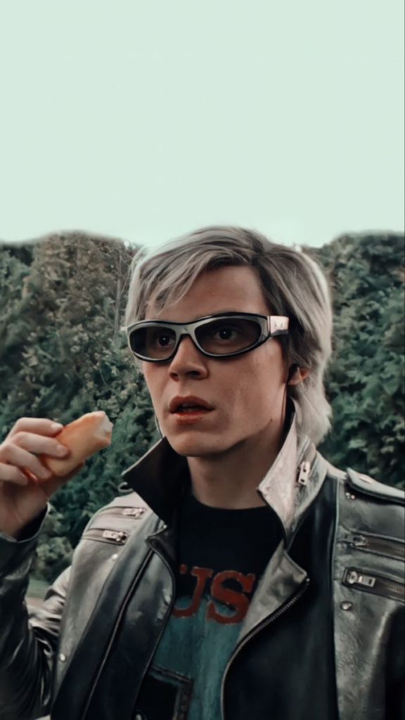 Peter Maximoff, also known as Quicksilver, portrayed by actor Evan Peters in the X-Men film series