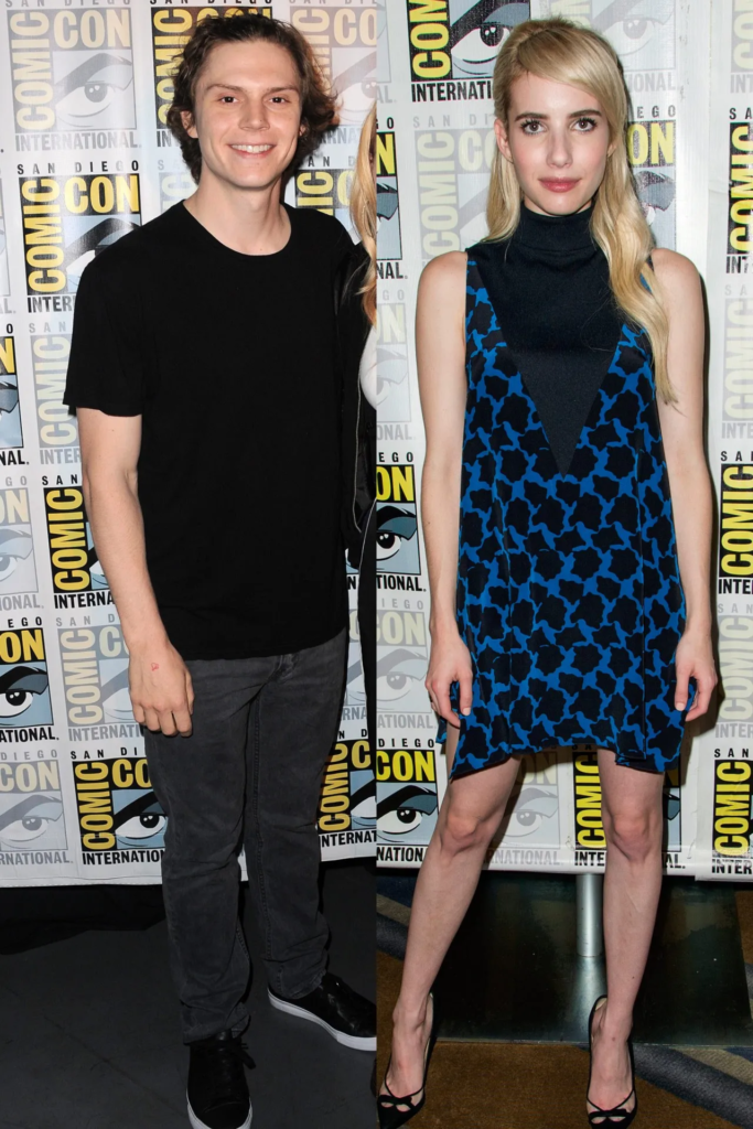 Evan Peters and Emma Roberts