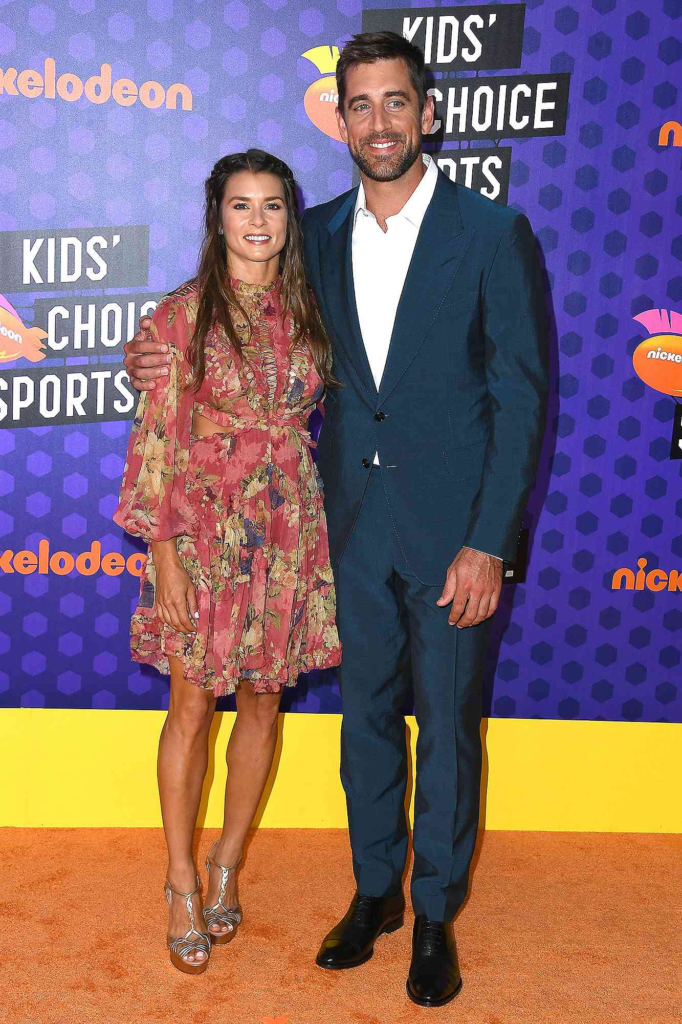Aaron Rodgers and Danica Patrick