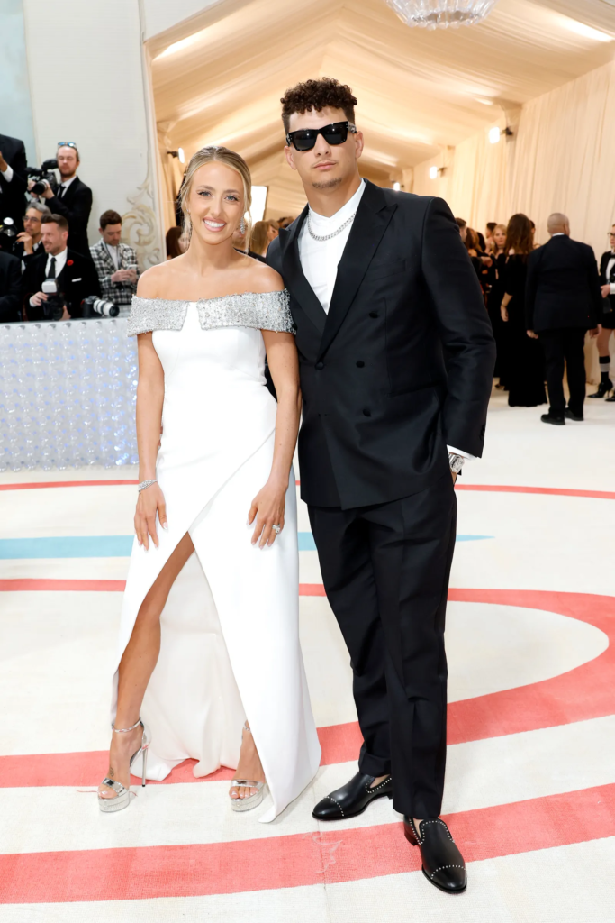 Brittany Mahomes and Patrick Mahomes at an event