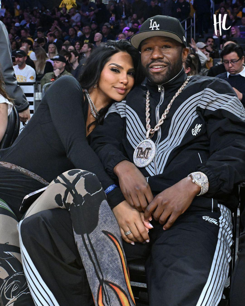 Floyd Mayweather and Gallienne Nabila at an event