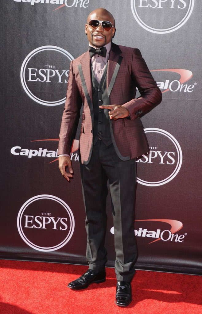 Floyd Mayweather Jr. attending the 2014 ESPY Awards in Los Angeles
