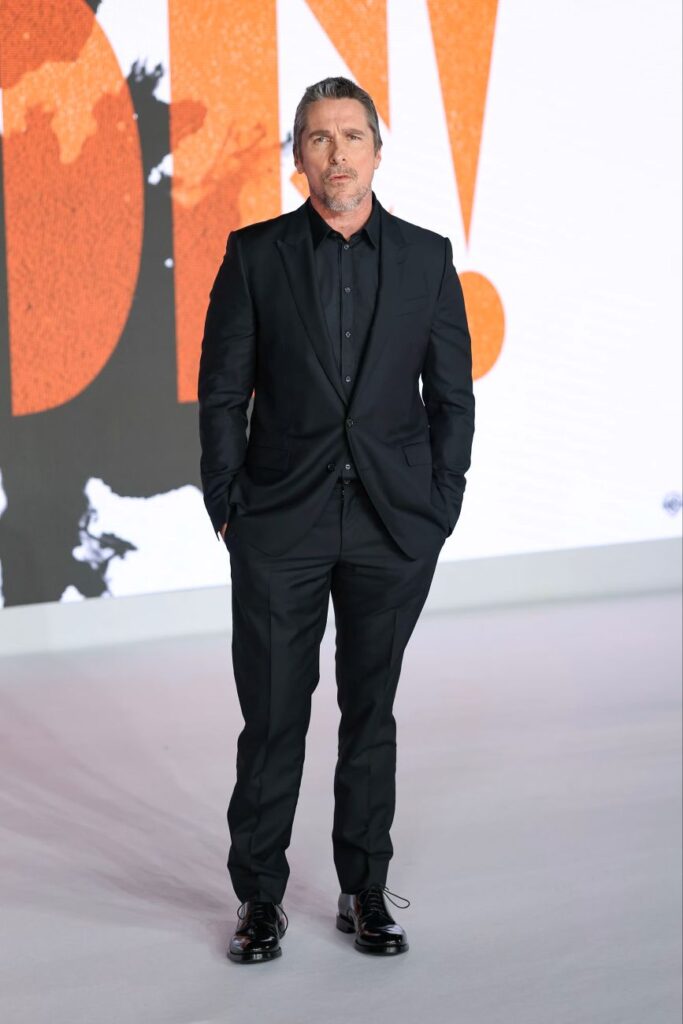 Christian Bale attending the London world premiere of the film "The Bride!" on February 26, 2026