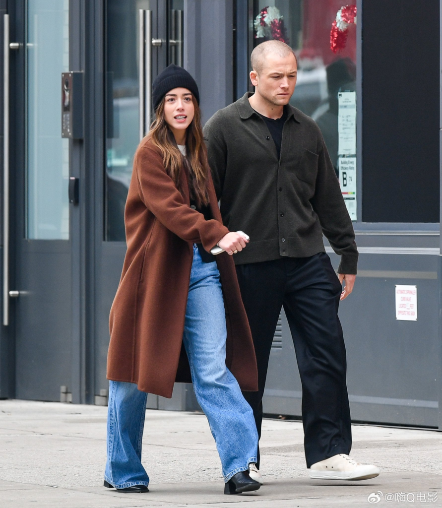Taron Egerton and Chloe Bennet
