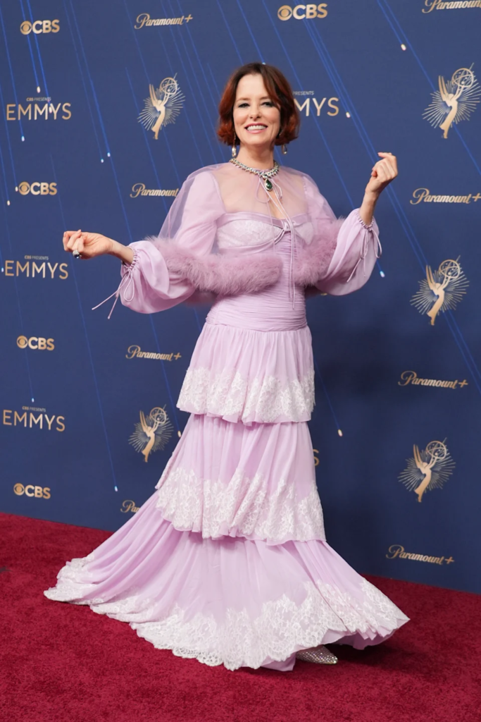 Parker Posey attending the 77th Primetime Emmy Awards on September 14, 2025