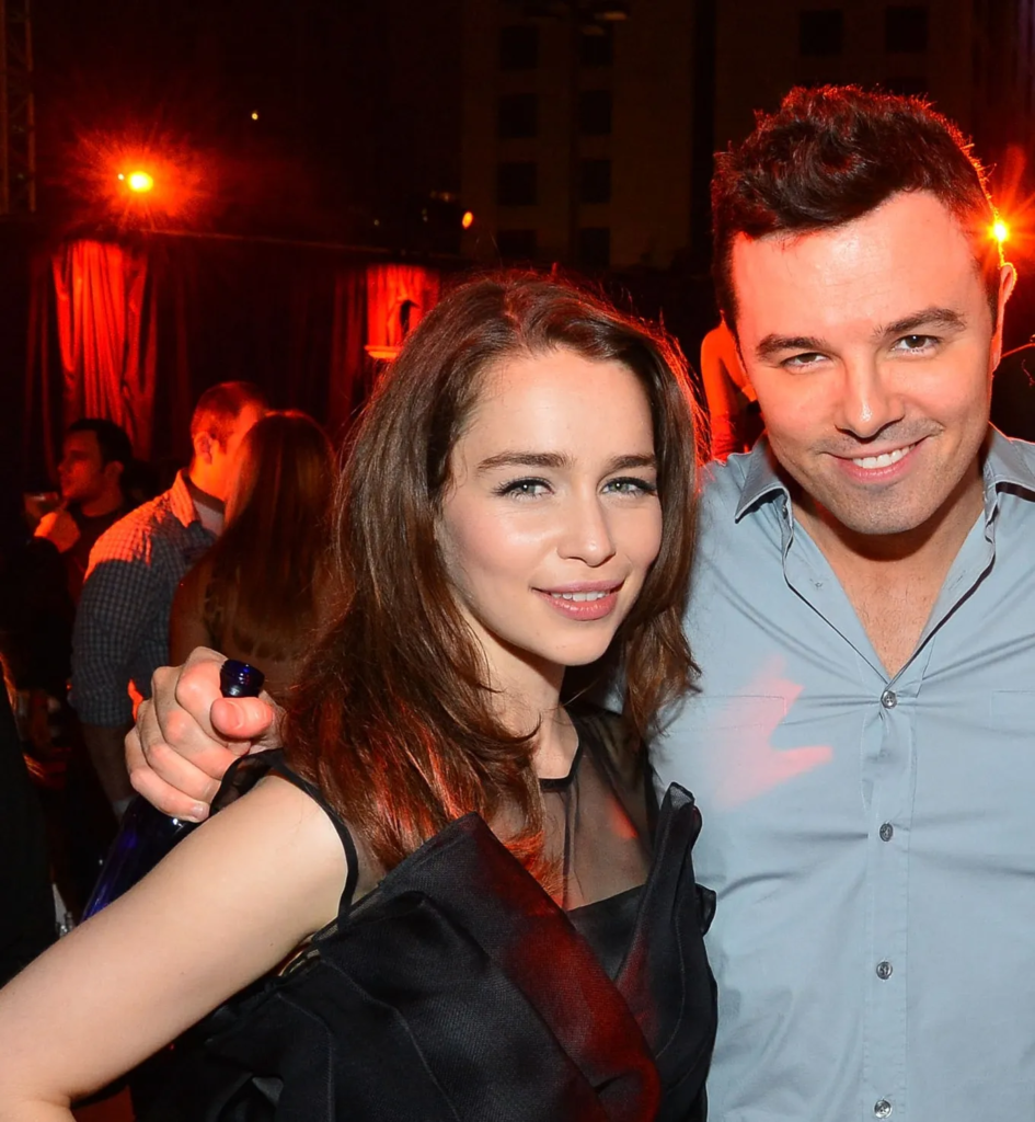 Seth MacFarlane and Emilia Clarke