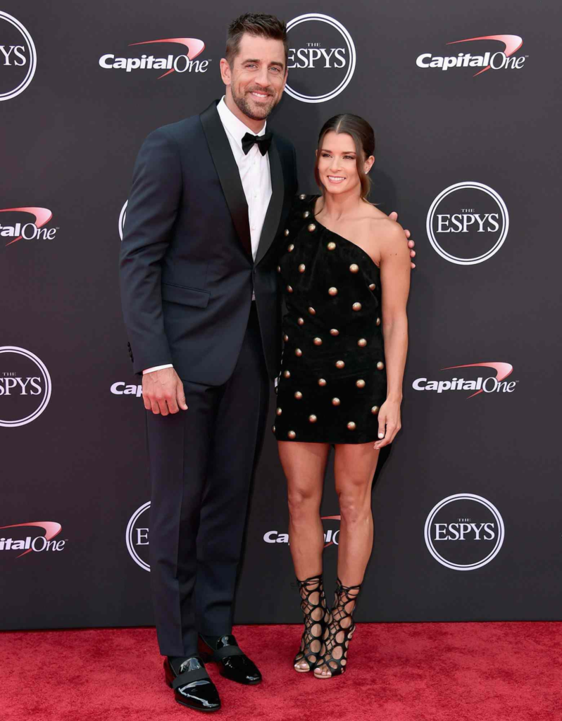 Danica Patrick and Aaron Rodgers