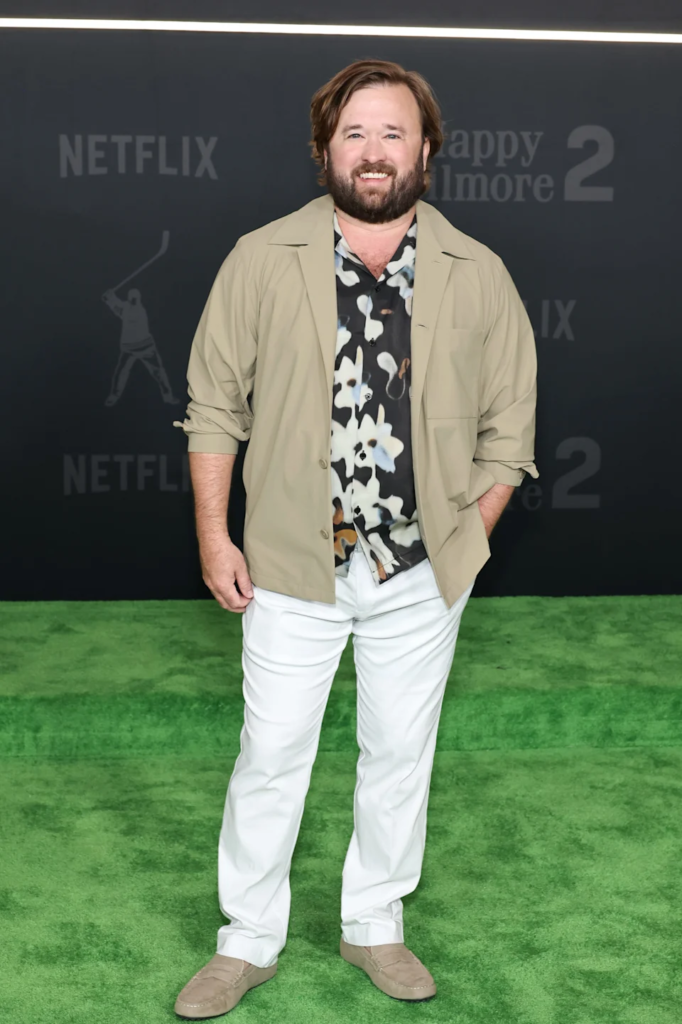 Haley Joel Osment attending the Happy Gilmore 2 world premiere in New York City on July 21, 2025