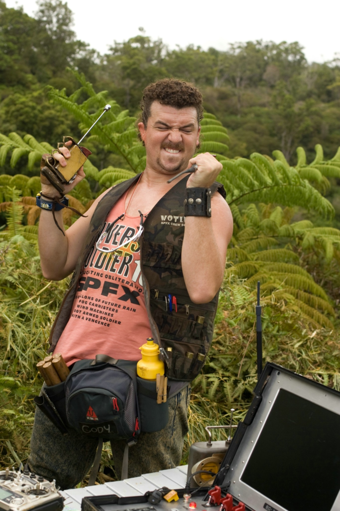 Danny McBride playing the character Cody in the 2008 film Tropic Thunder