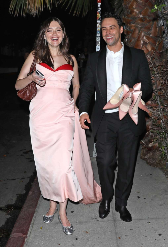 Aimee Lou Wood and Adam Long