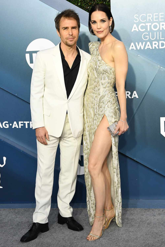 Sam Rockwell and Leslie Bibb attending the 26th annual Screen Actors Guild Awards in Los Angeles on January 19, 2020