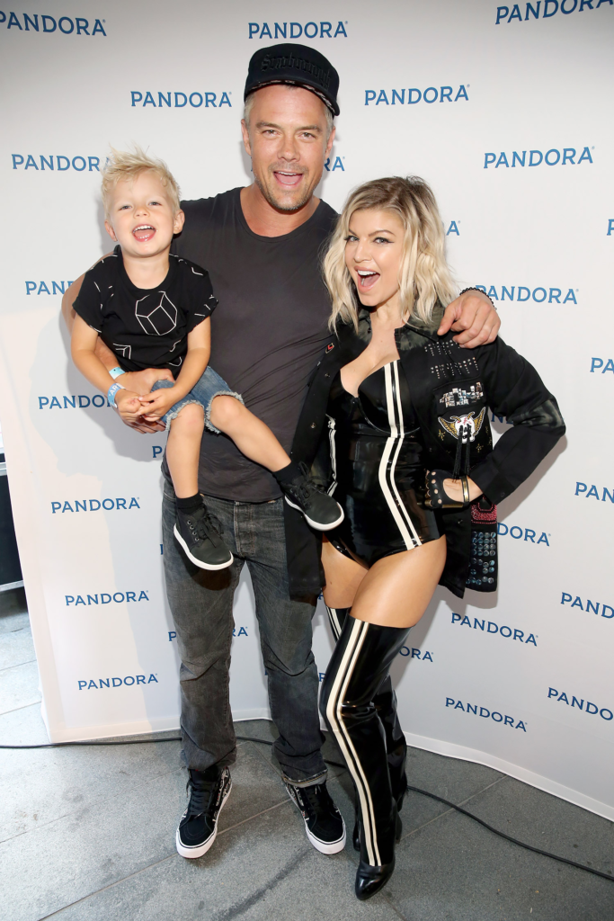Fergie and Josh Duhamel with their kid
