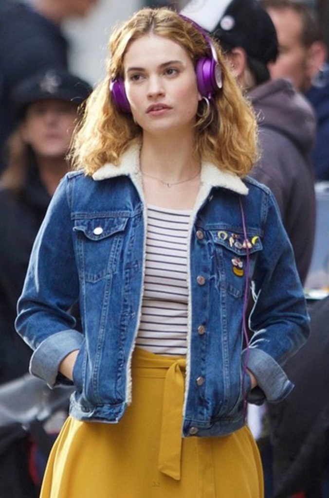 Lily James as Debora from the 2017 film Baby Driver