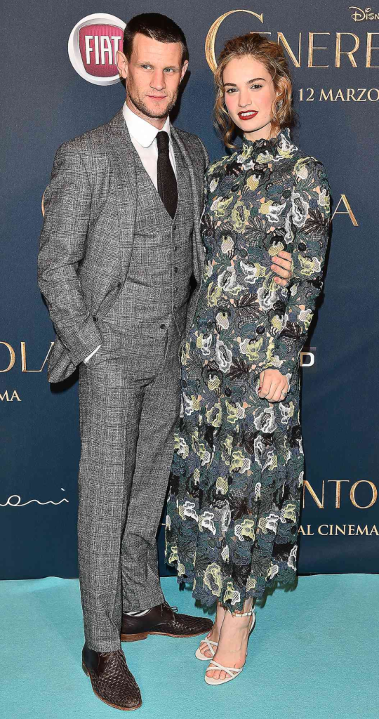 Lily James and Matt Smith