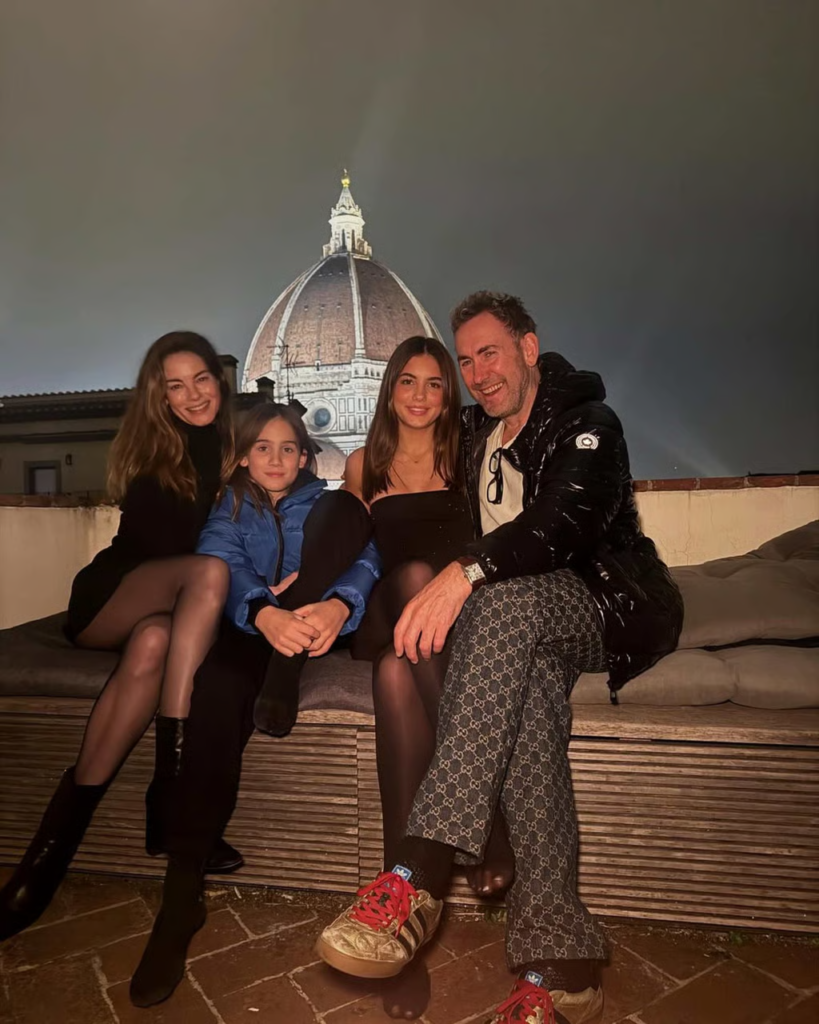 Michelle Monaghan and Peter White and their kids