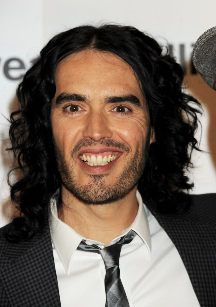 Russell Brand smiling