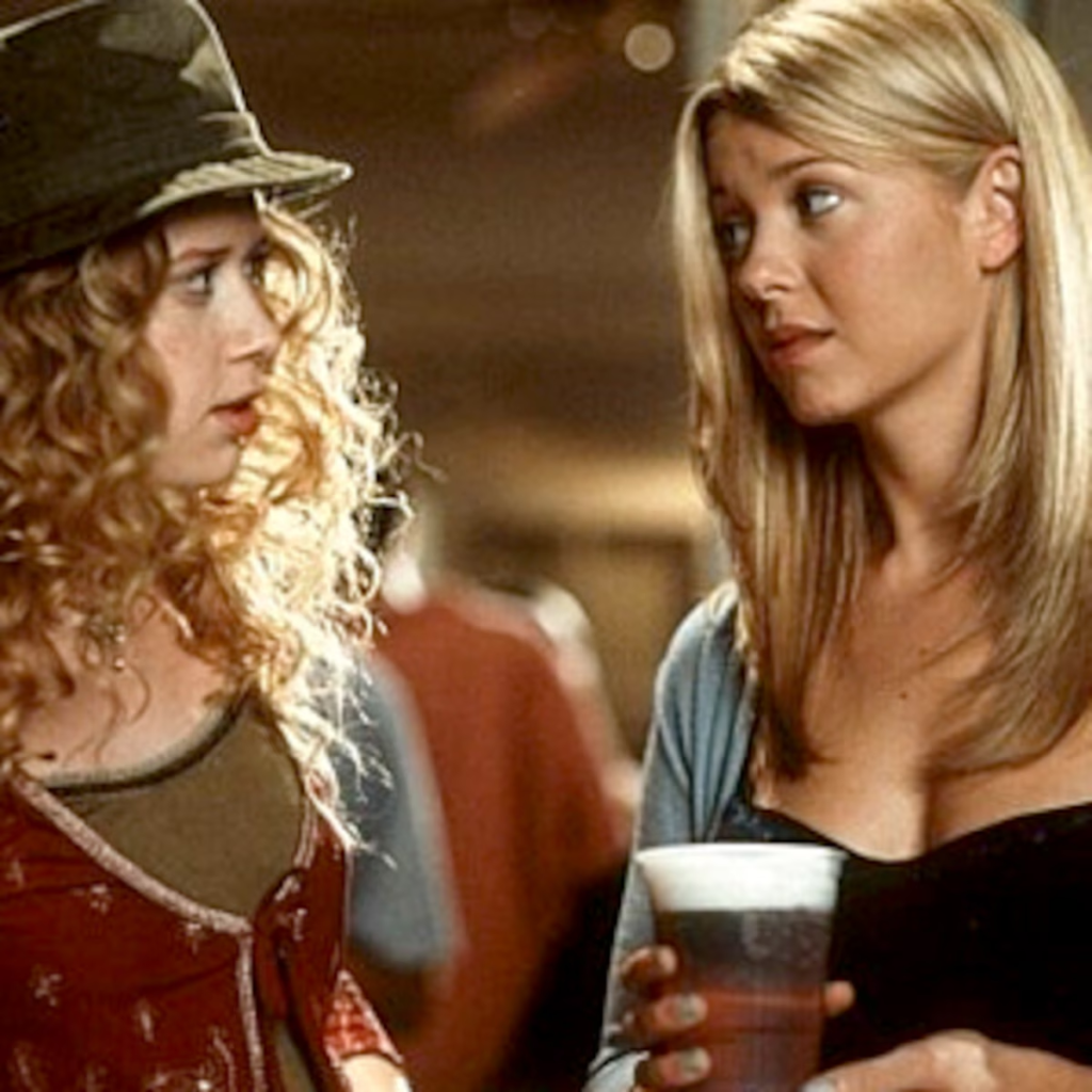 Natasha Lyonne and Tara Reid in a scene from the 1999 teen comedy film American Pie