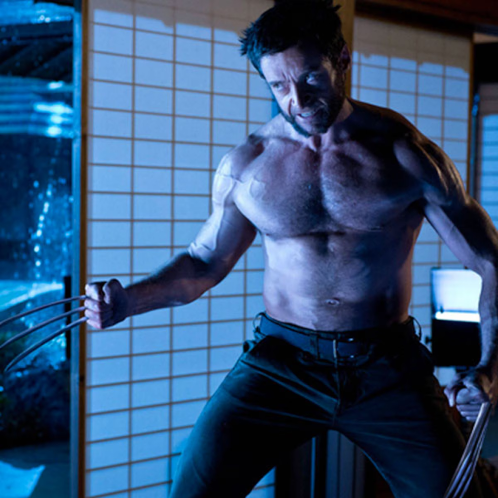 Hugh Jackman in his role as Wolverine from the 2013 film The Wolverine