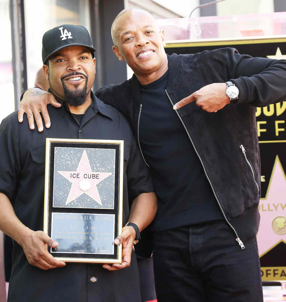 Ice Cube being honored with a star on the Hollywood Walk of Fame on June 12, 2017
