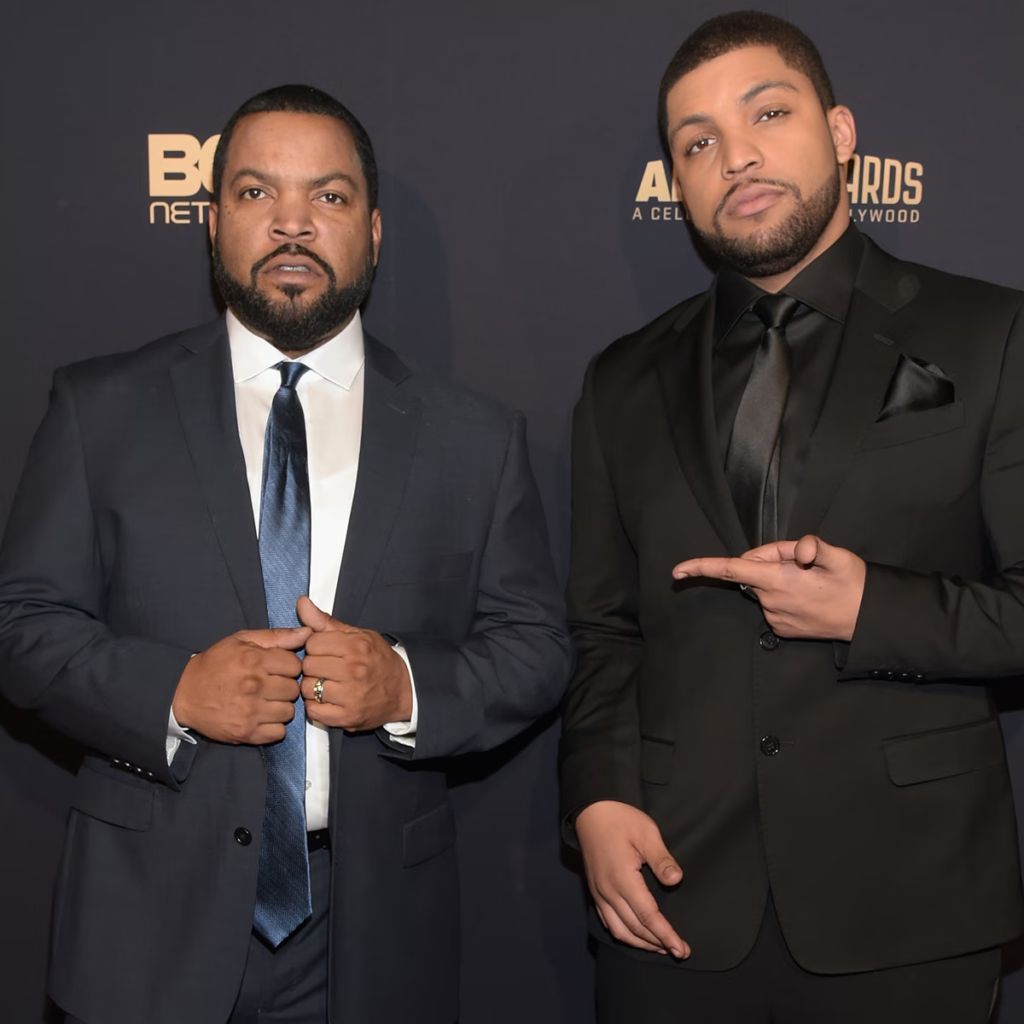 actor and rapper Ice Cube alongside his son, actor O'Shea Jackson Jr.