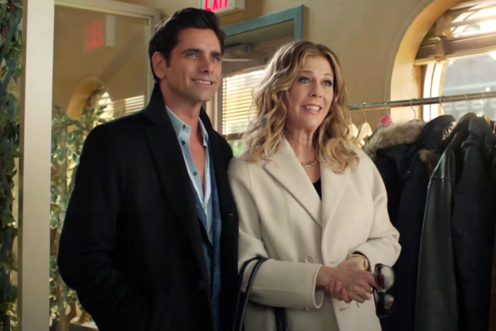 John Stamos and Rita Wilson in a scene from the 2016 romantic comedy My Big Fat Greek Wedding 2