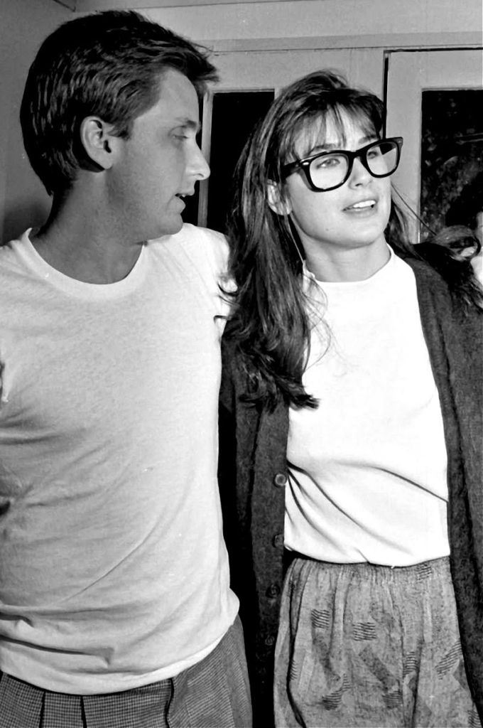 Emilio Estevez and Demi Moore