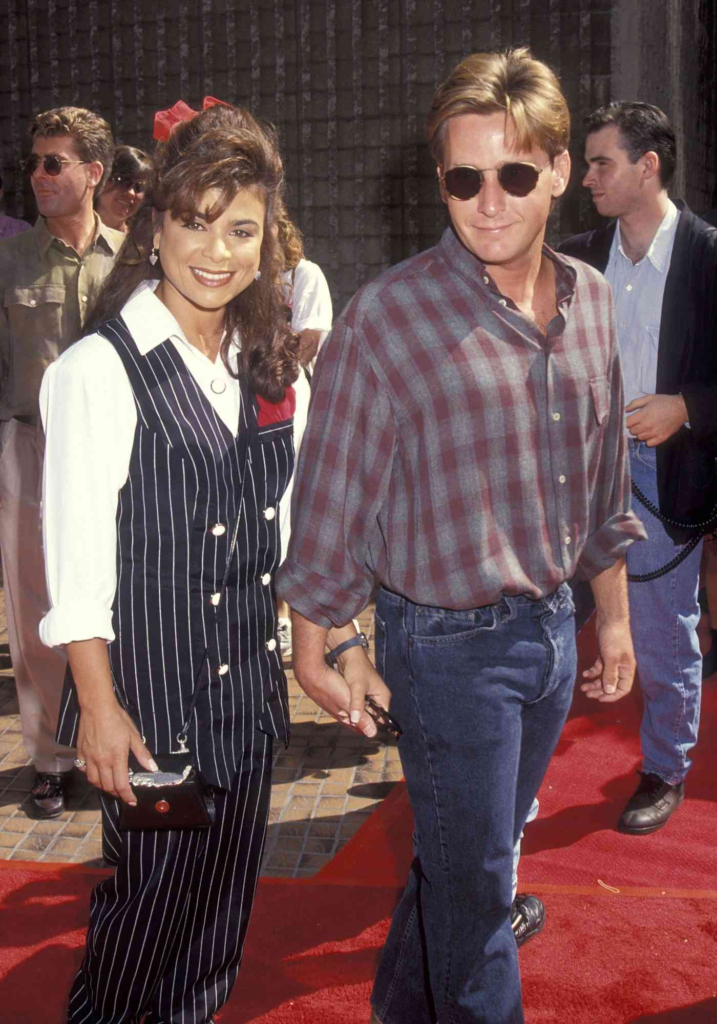 Emilio Estevez and Paula Abdul