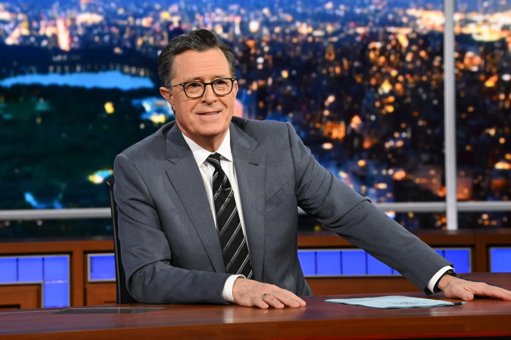 Stephen Colbert hosted The Late Show with Stephen Colbert on CBS, which concluded its 11-year run on May 18, 2026