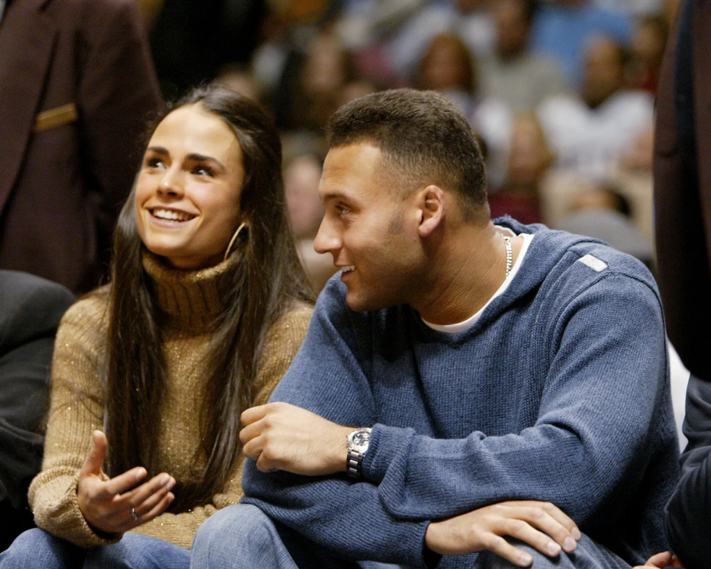 Jordana Brewster and Derek Jeter