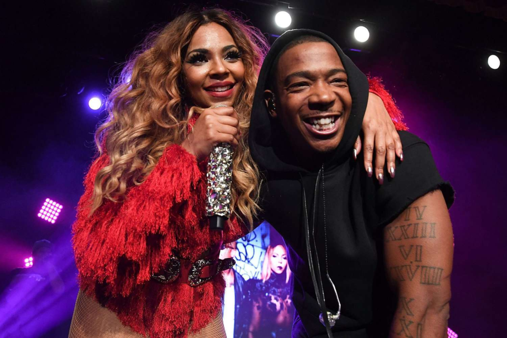 Ja Rule and Ashanti on stage