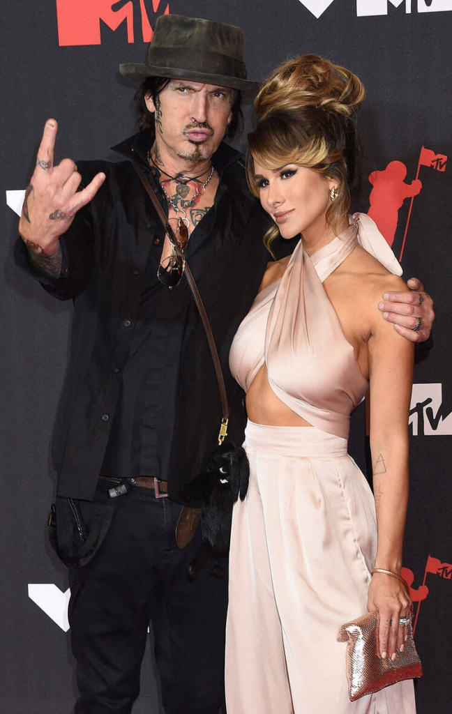 Tommy Lee attending the 2021 MTV Video Music Awards with Brittany Furlan