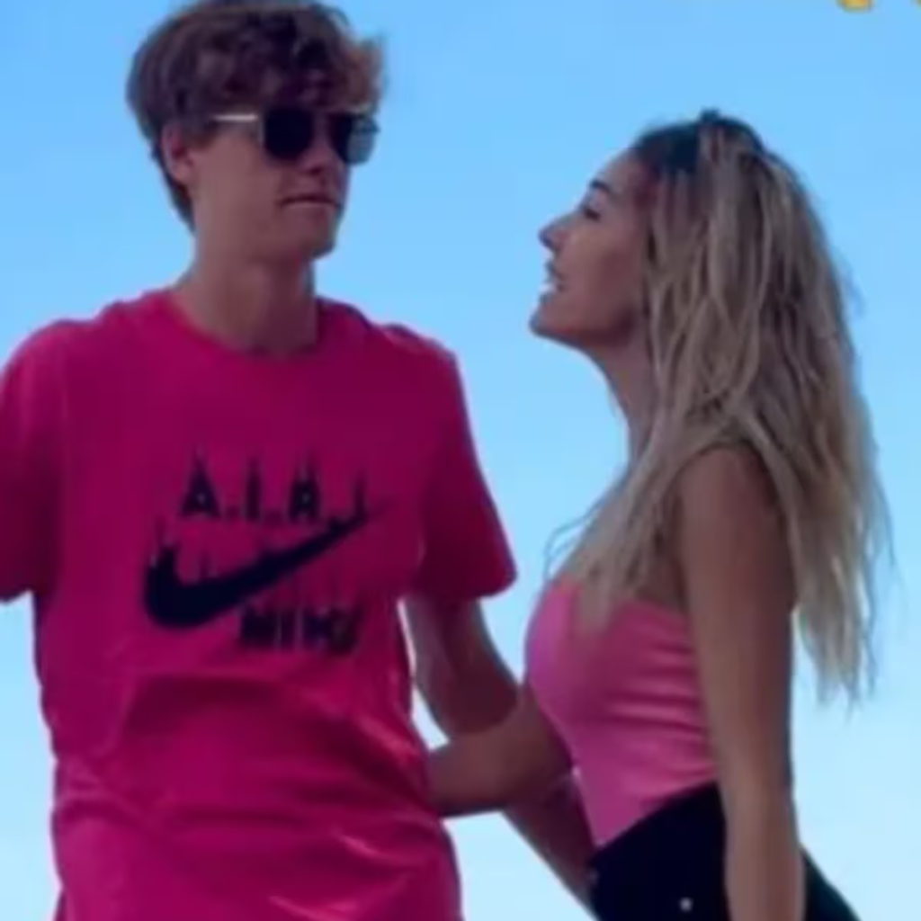 Jannik Sinner and Maria Braccini