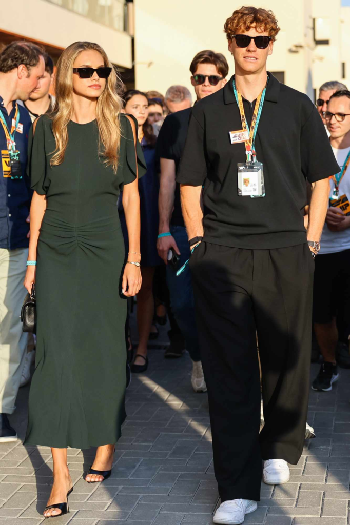 Jannik Sinner and Laila Hasanovic
