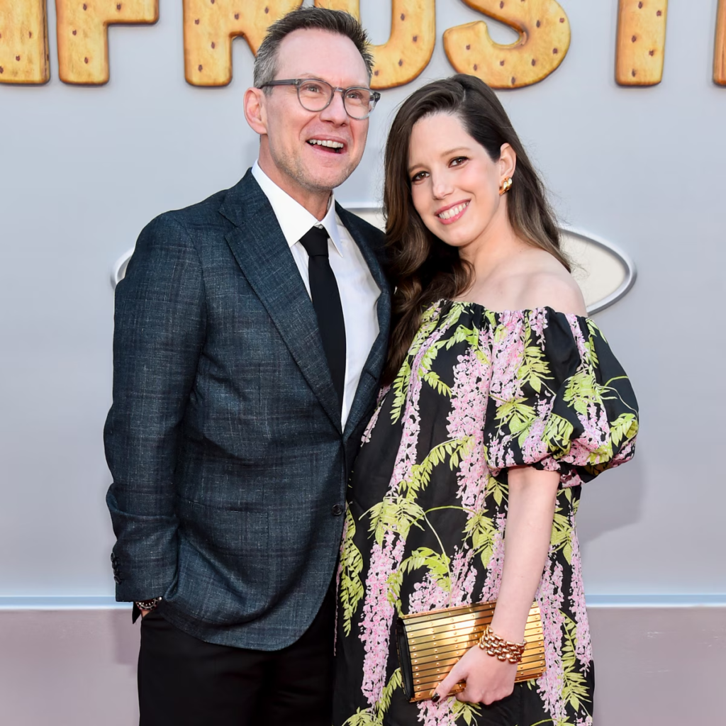 Christian Slater and Brittany Lopez