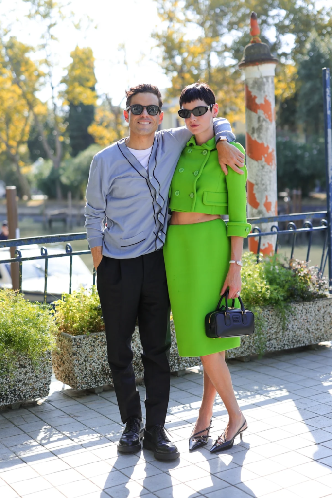 Rami Malek and Emma Corrin