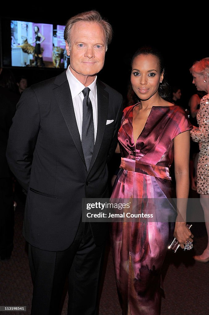Kerry Washington and Lawrence O'Donnell